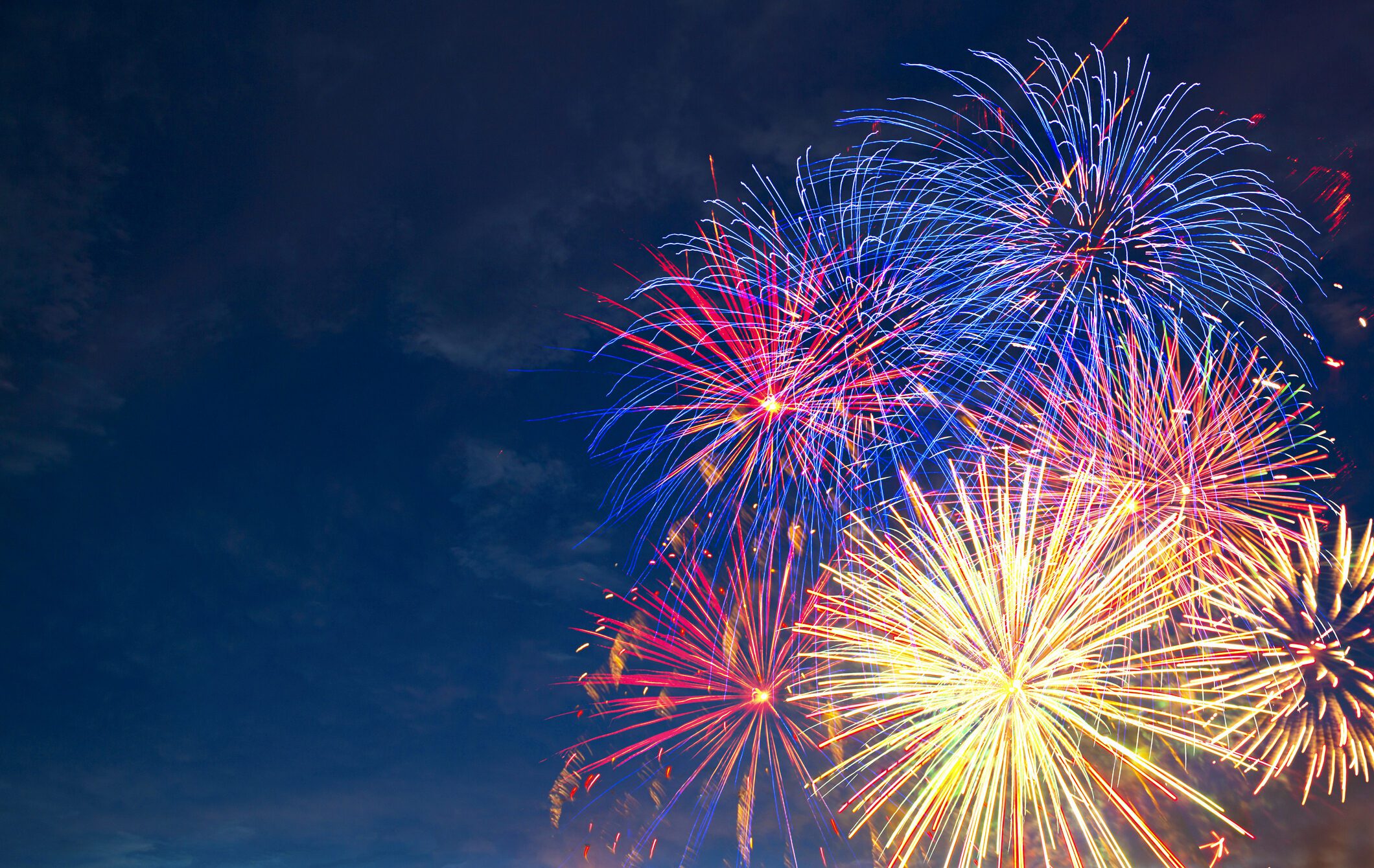 Photo de feux d'artifice multicolores