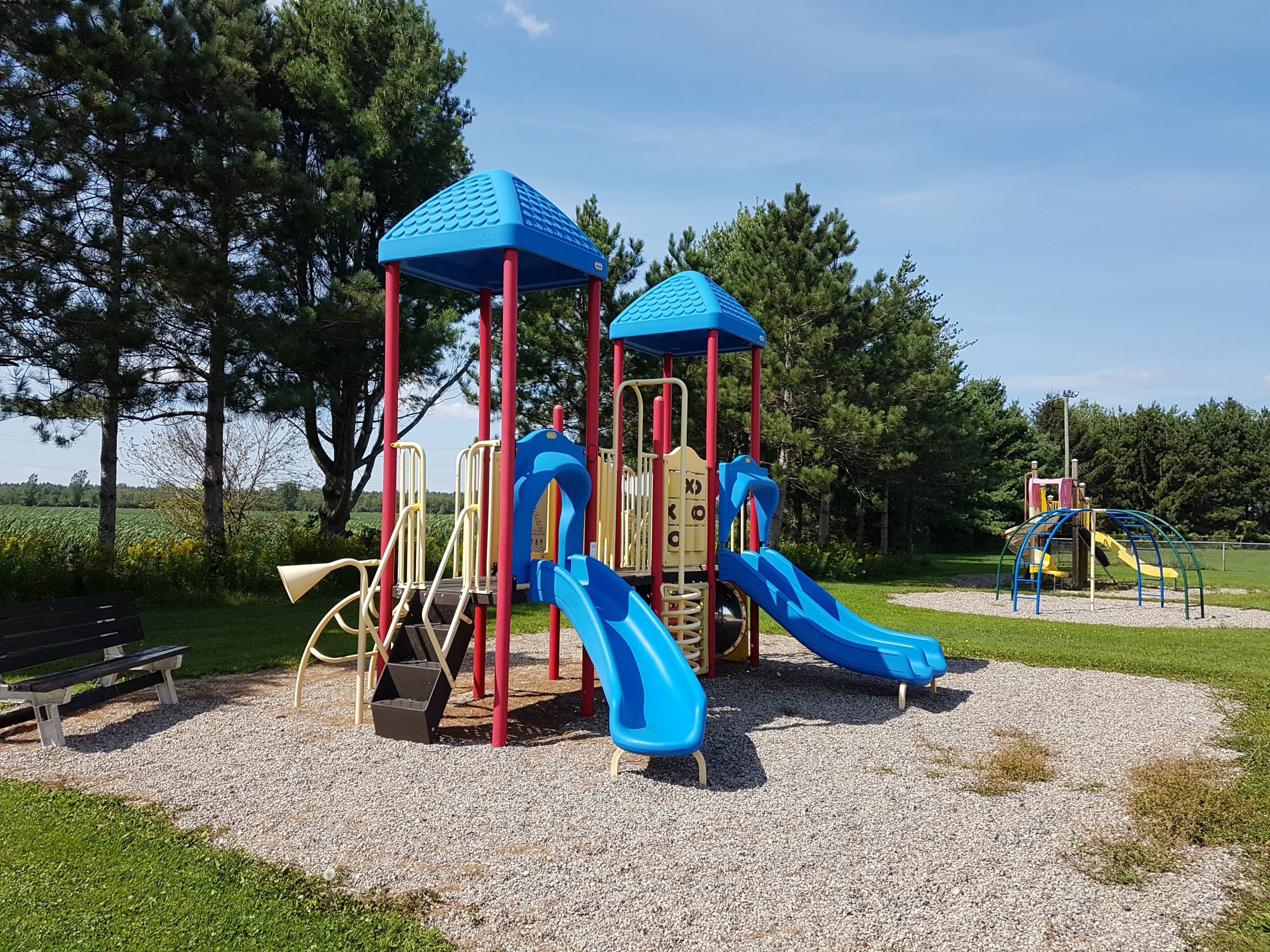 Play structures at Charlebois Park